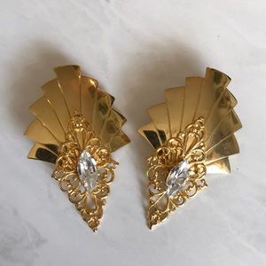 Costume clip earrings